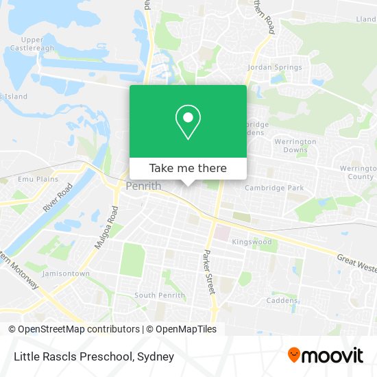 Mapa Little Rascls Preschool