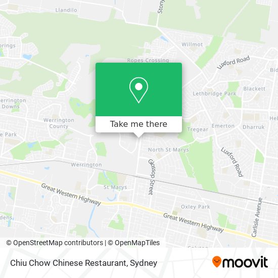 Chiu Chow Chinese Restaurant map