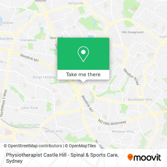 Mapa Physiotherapist Castle Hill - Spinal & Sports Care