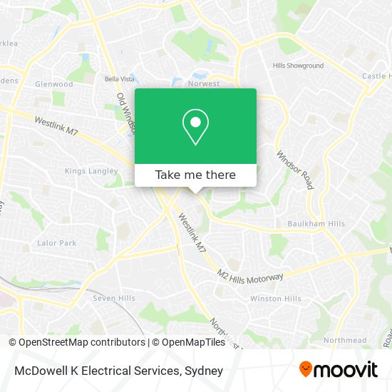 Mapa McDowell K Electrical Services