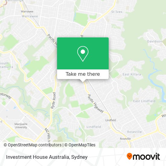 Investment House Australia map