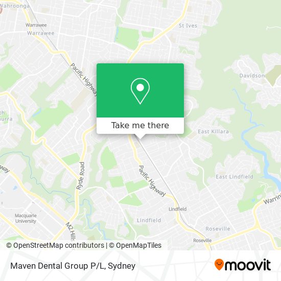 Mapa Maven Dental Group P/L