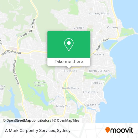 A Mark Carpentry Services map