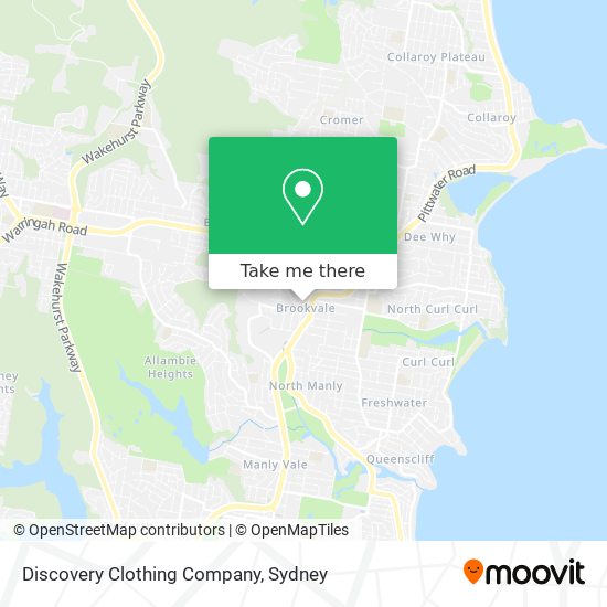 Discovery Clothing Company map