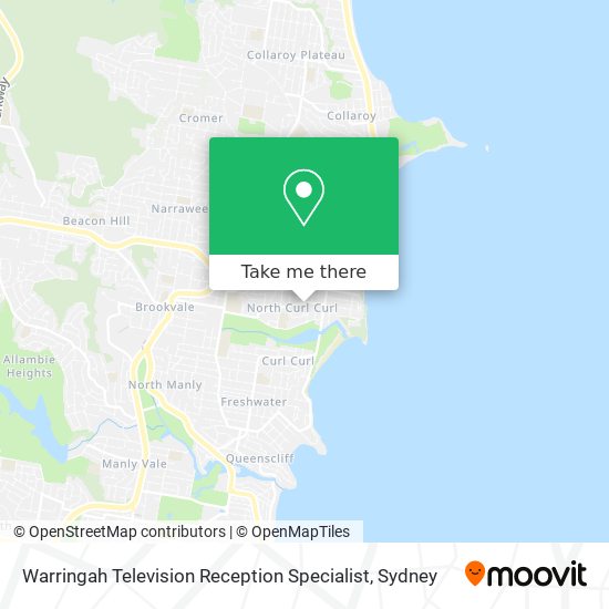 Warringah Television Reception Specialist map