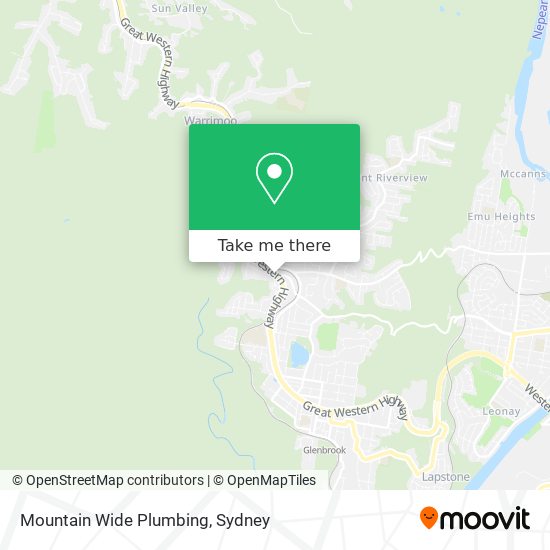 Mountain Wide Plumbing map