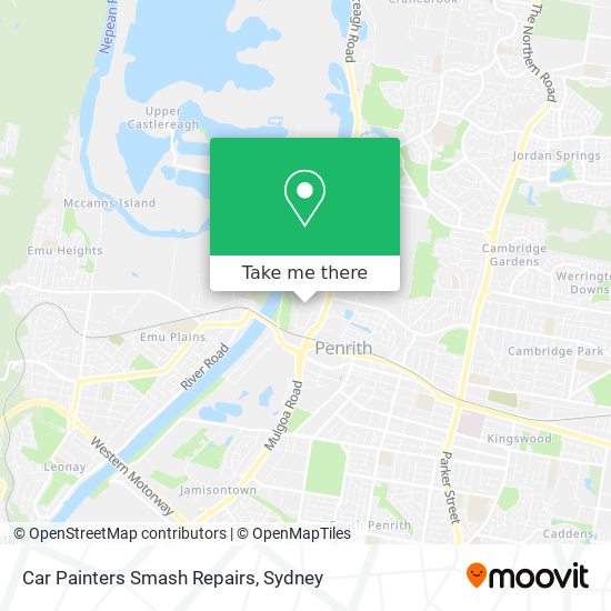 Car Painters Smash Repairs map