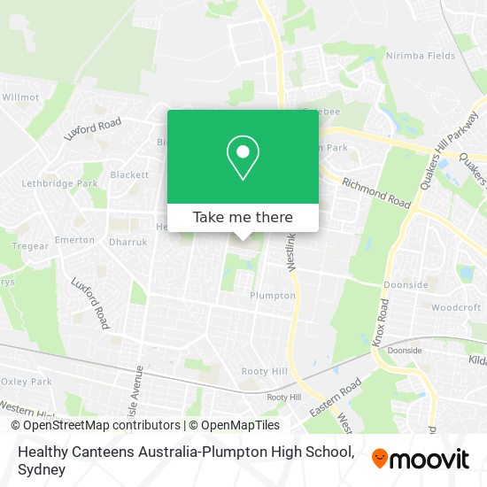 Healthy Canteens Australia-Plumpton High School map