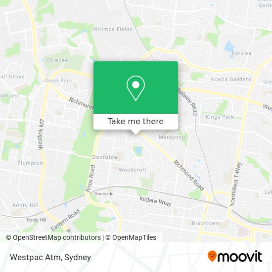 Westpac Atm map