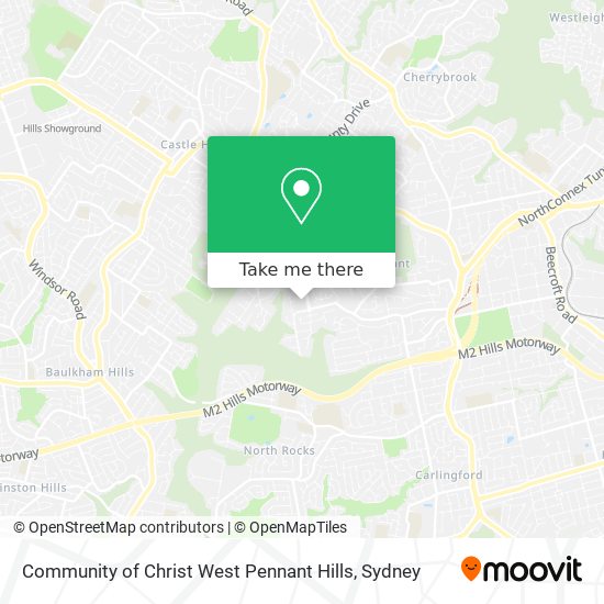 Community of Christ West Pennant Hills map