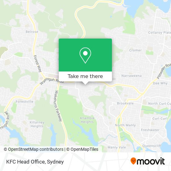 KFC Head Office map