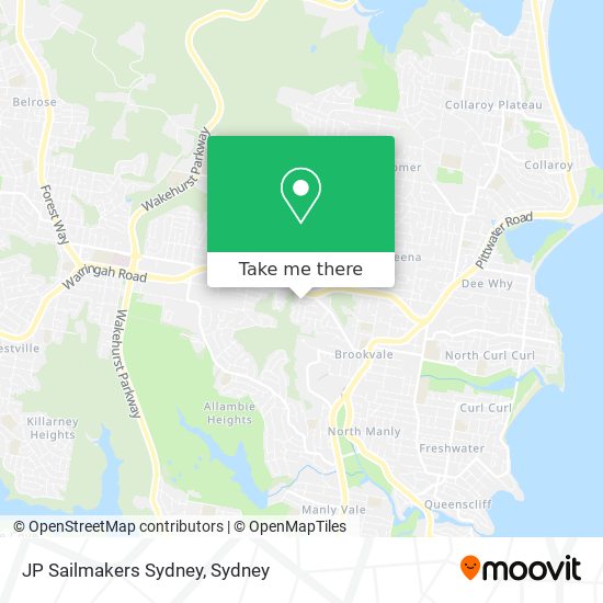 JP Sailmakers Sydney map