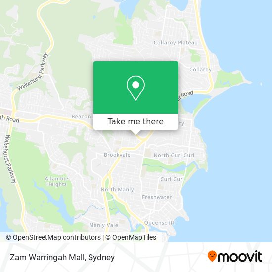 Mapa Zam Warringah Mall