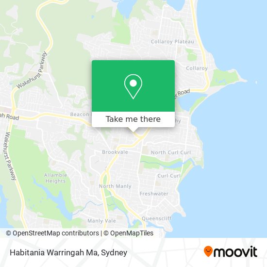 Mapa Habitania Warringah Ma