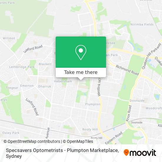 Specsavers Optometrists - Plumpton Marketplace map