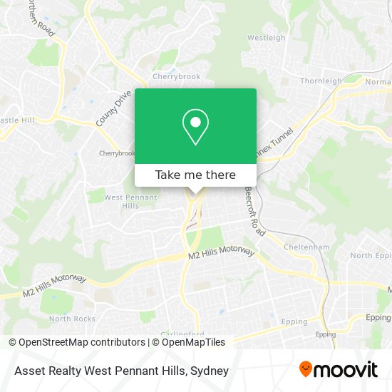 Mapa Asset Realty West Pennant Hills