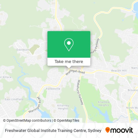 Mapa Freshwater Global Institute Training Centre
