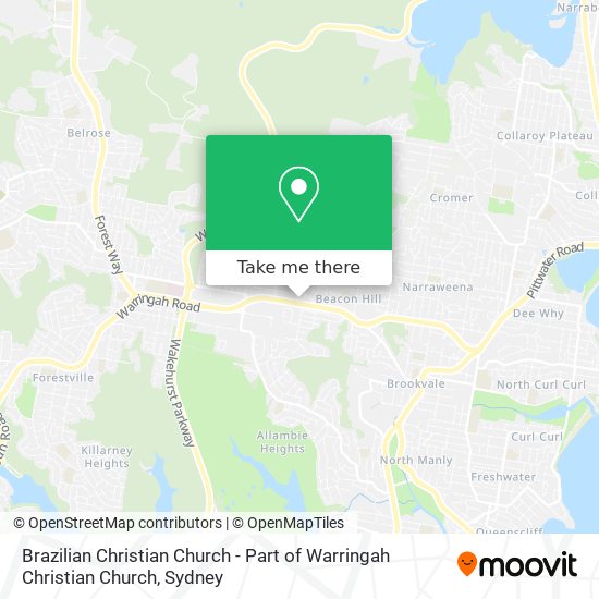 Brazilian Christian Church - Part of Warringah Christian Church map