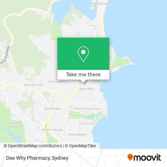 Mapa Dee Why Pharmacy