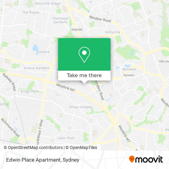 Edwin Place Apartment map