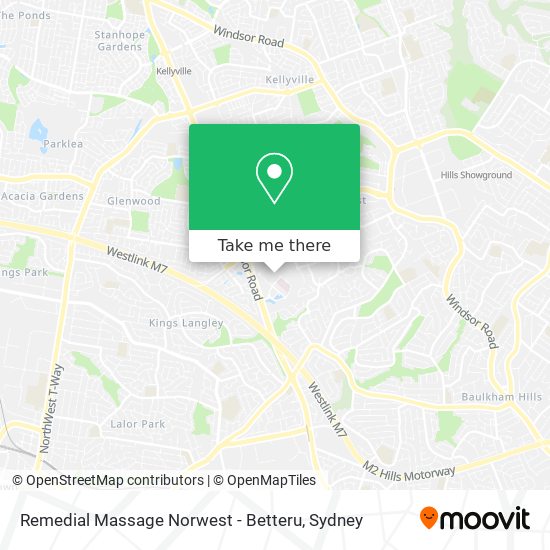 Remedial Massage Norwest - Betteru map