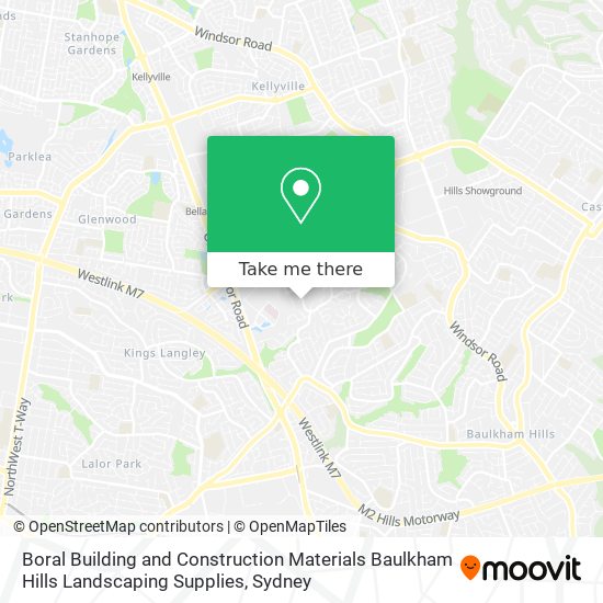 Mapa Boral Building and Construction Materials Baulkham Hills Landscaping Supplies