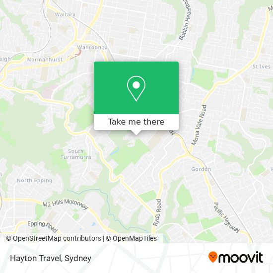 Hayton Travel map