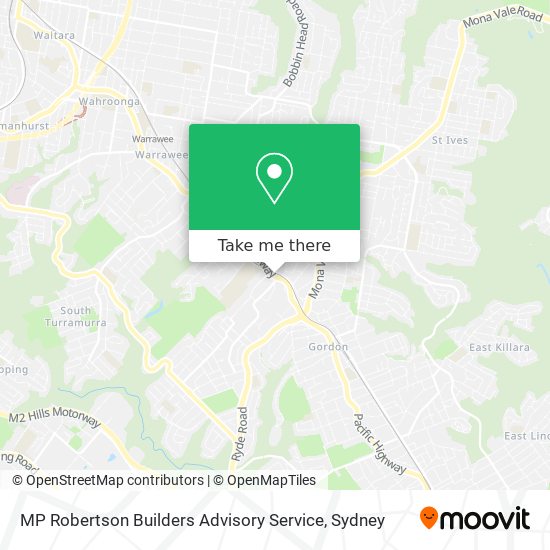 MP Robertson Builders Advisory Service map