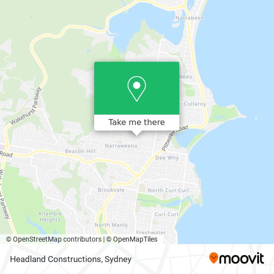 Mapa Headland Constructions