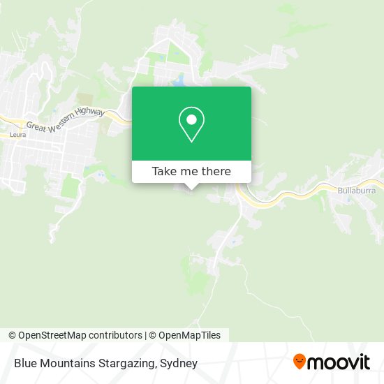 Mapa Blue Mountains Stargazing