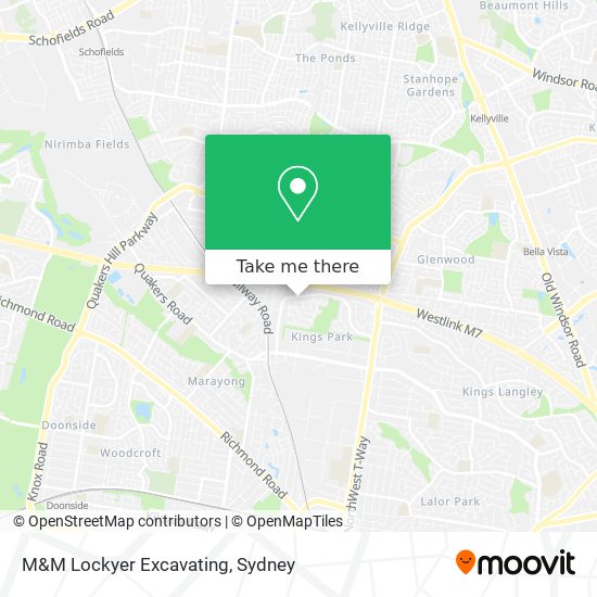 M&M Lockyer Excavating map