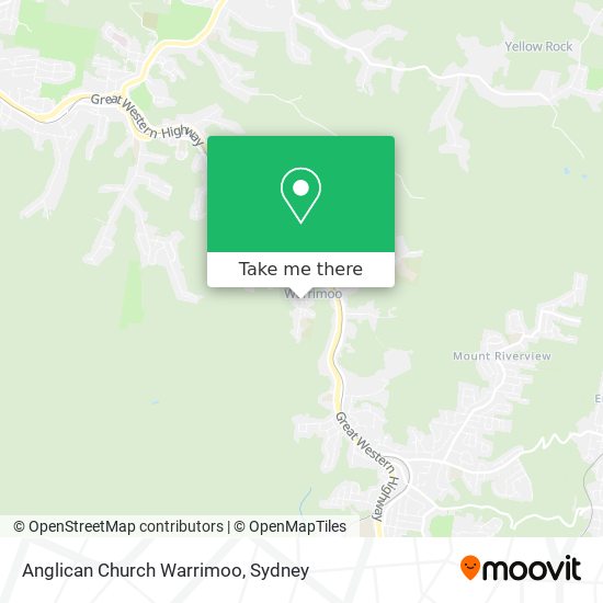 Anglican Church Warrimoo map
