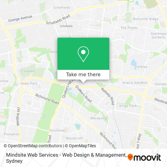 Mindsite Web Services - Web Design & Management map