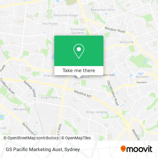 GS Pacific Marketing Aust map
