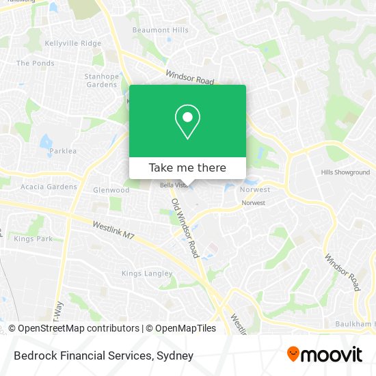 Bedrock Financial Services map