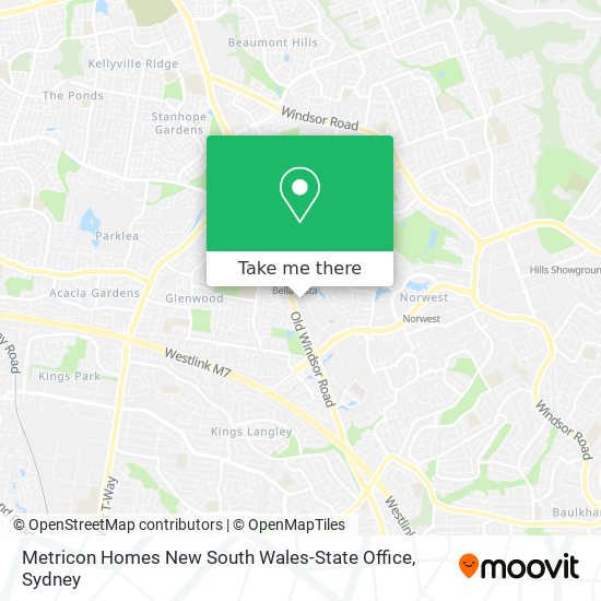 Metricon Homes New South Wales-State Office map