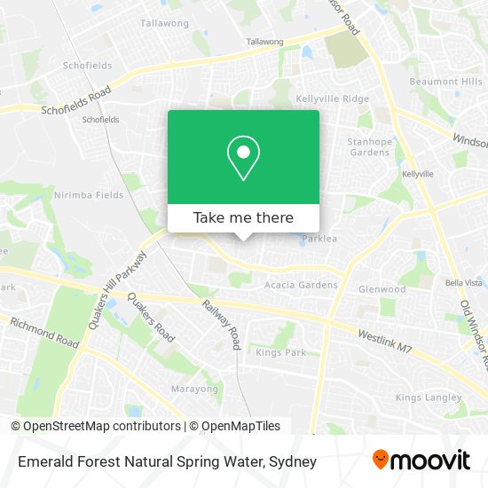Emerald Forest Natural Spring Water map