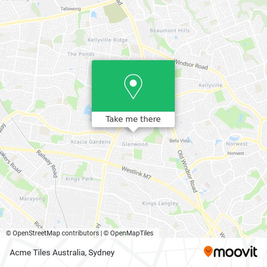 Acme Tiles Australia map