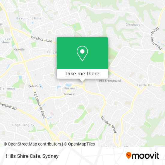 Hills Shire Cafe map