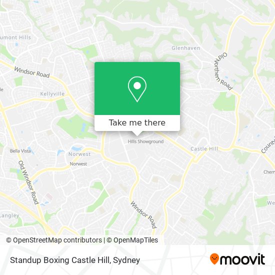 Standup Boxing Castle Hill map