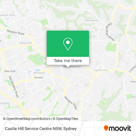 Mapa Castle Hill Service Centre NSW