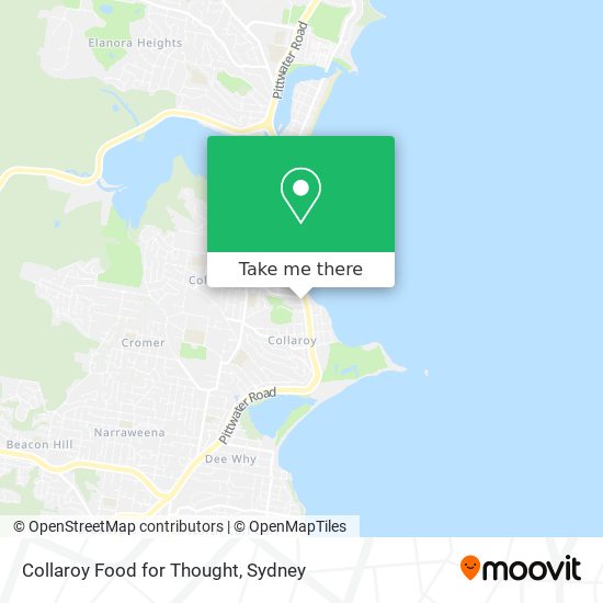 Collaroy Food for Thought map