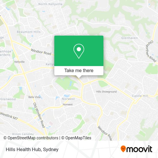 How to get to Hills Health Hub in Castle Hill (NSW) by bus, train or metro?