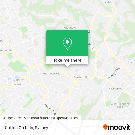 Cotton On Kids map