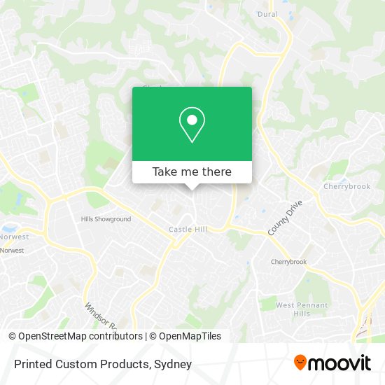 Printed Custom Products map