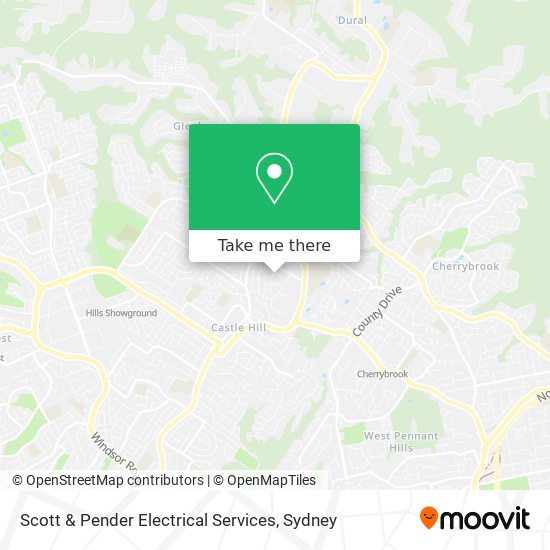 Scott & Pender Electrical Services map