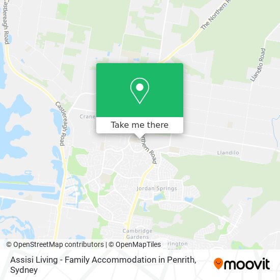 Assisi Living - Family Accommodation in Penrith map