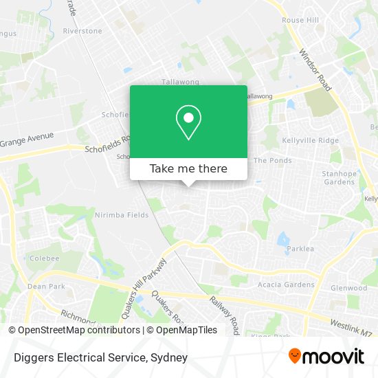 Diggers Electrical Service map