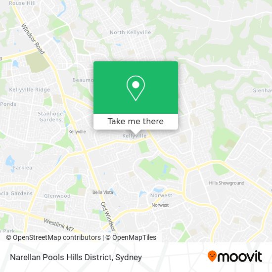 Narellan Pools Hills District map