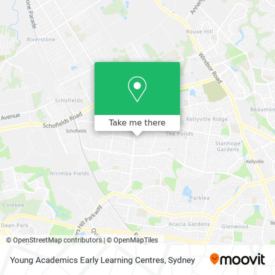 Young Academics Early Learning Centres map